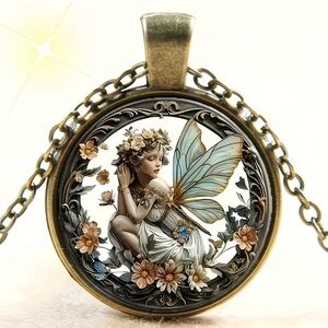 Elegant Fairy Pendant Necklace